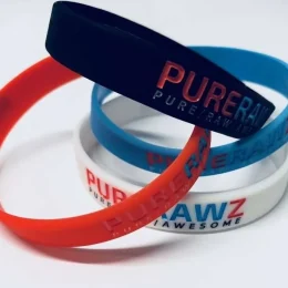 Buy Rubber Logo Bracelets - Fast Shipping | PureRawz