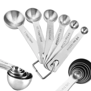 stainless steel measuring spoons