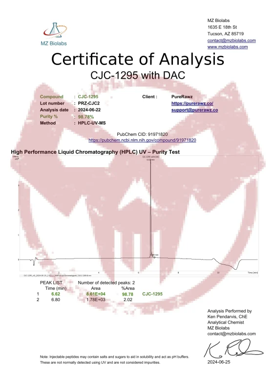 CJC-1295 With DAC | Purerawz 2