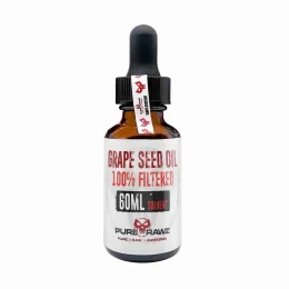 Grape Seed Oil 100% Filtered | 3rd Party Tested | Purerawz