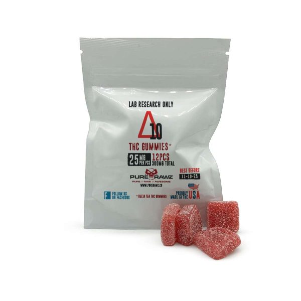 Delta Ten Gummies 25mg 12caps 1