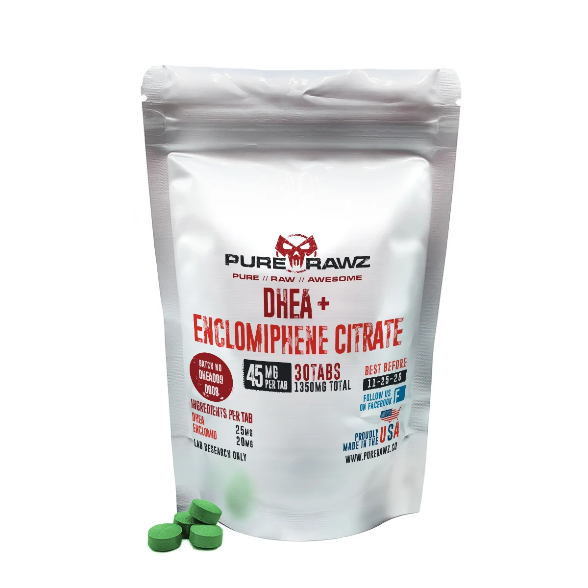 DHEA + Enclomiphene Citrate Tablets | Purerawz