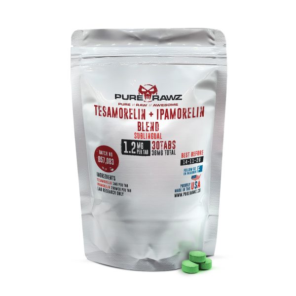 Tesmorelin + Ipamorelin Blend Sublingual Tabs 1.2mg | Boost Growth & Performance