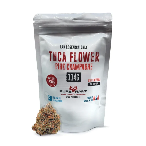 THCA Pink Champagne 114g by PureRawz | Premium Hemp Extract for Enhanced Wellness