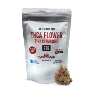 THCA Pink Champagne Flower For Sale - USA Made | PureRawz
