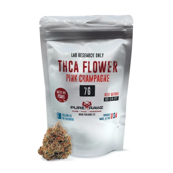 THCA Pink Champagne 7g by PureRawz | High-Potency Hemp Extract for Relaxation