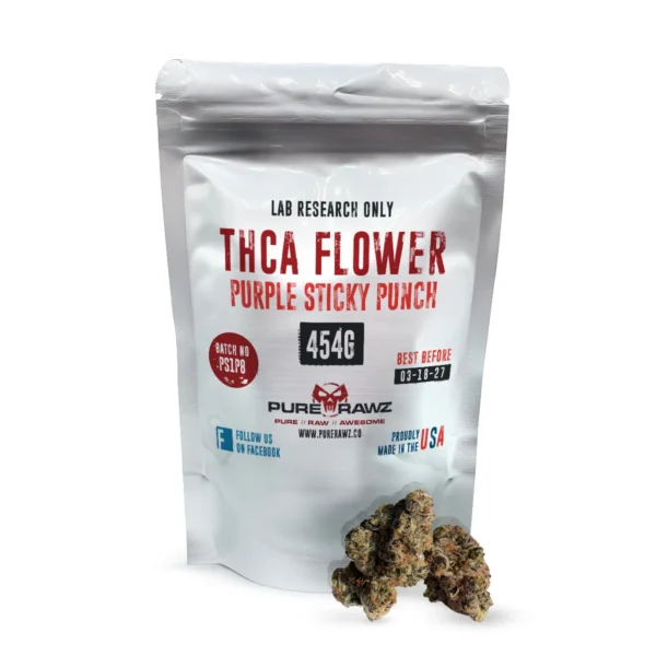 THCA Purple Sticky Punch 454g by PureRawz | High-Potency Hemp Extract