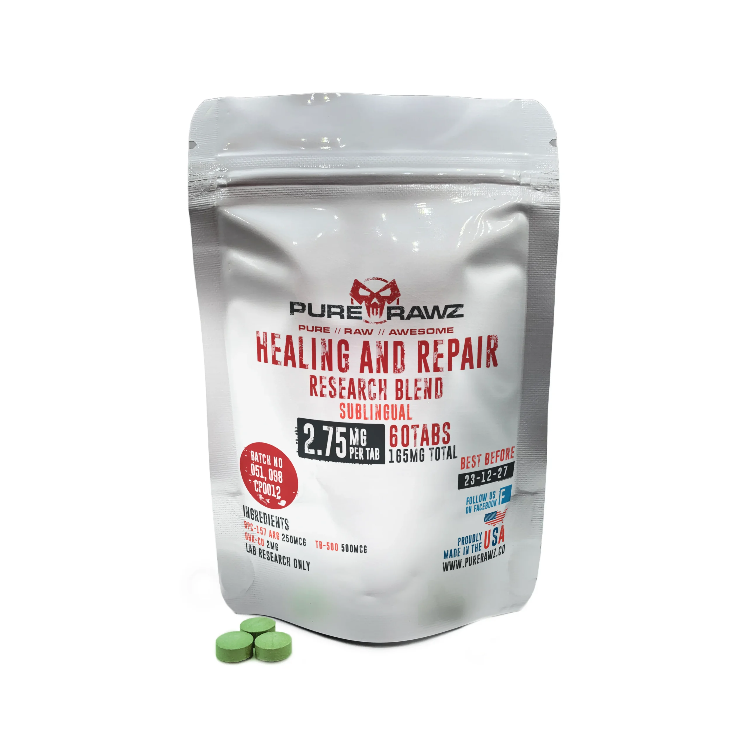 Healing And Repair Research Blend For Sale | PureRawz
